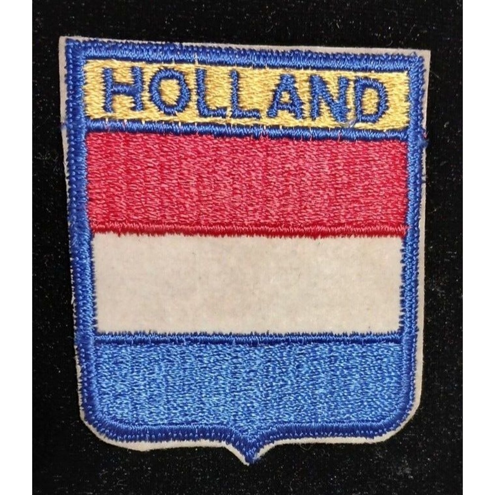 New Holland Iron on patch Crest Red White and Blue Yellow RARE New